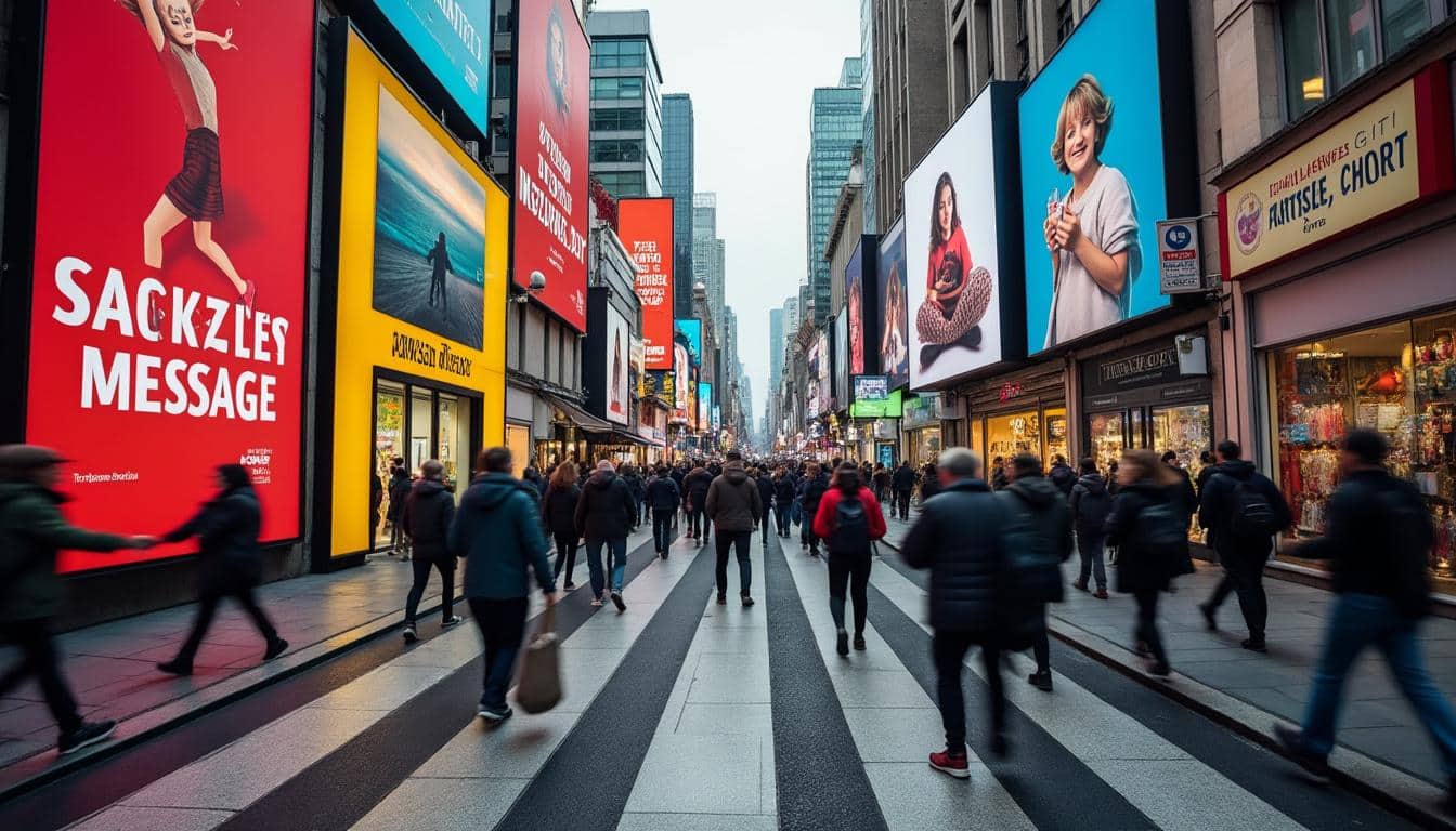 Affichage urbain et impact sur la circulation des piétons en ville